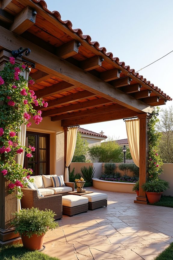 authentic mediterranean pergola design