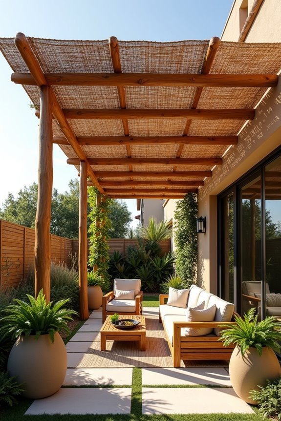 bamboo modular canopy construction