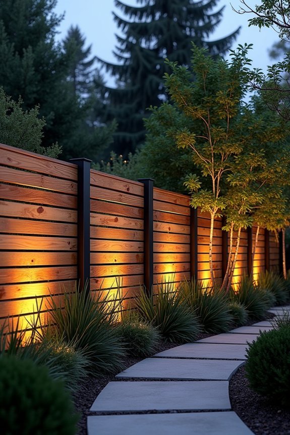 batten fence illumination techniques