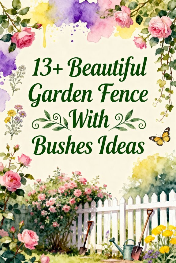Read more about the article 13+ Beautiful Garden Fence With Bushes Ideas