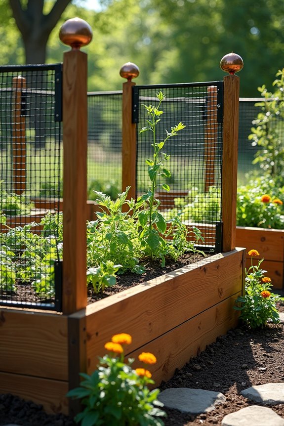 border fencing for raised beds