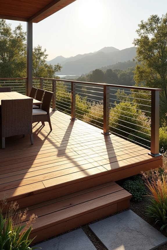 cable railings for visibility