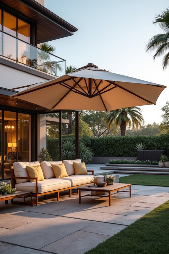 cantilever umbrella design features