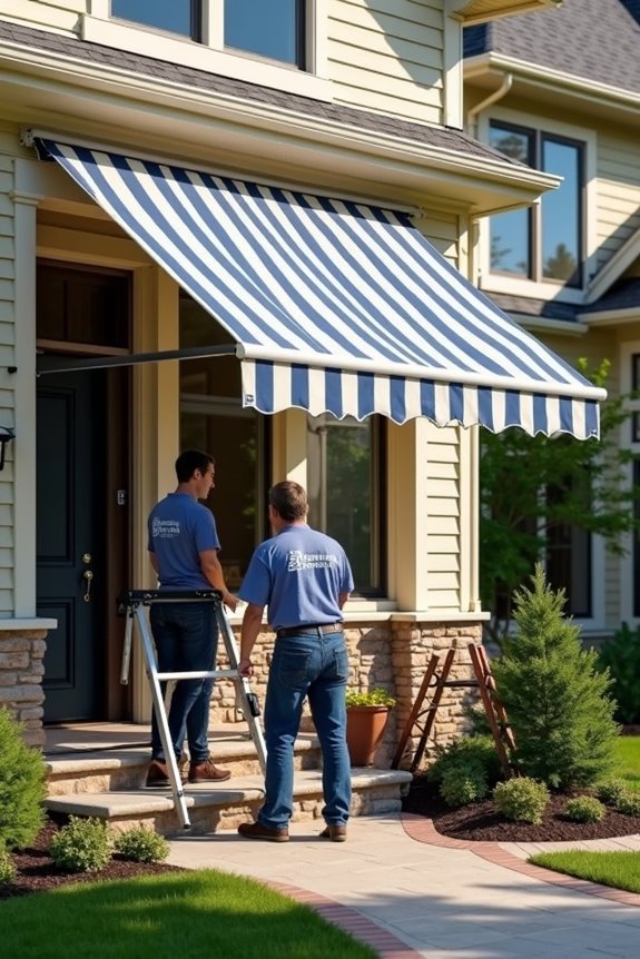 canvas awning installation expenses