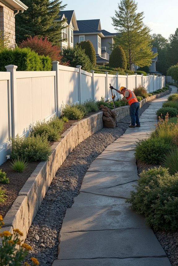 cement fence installation guidelines