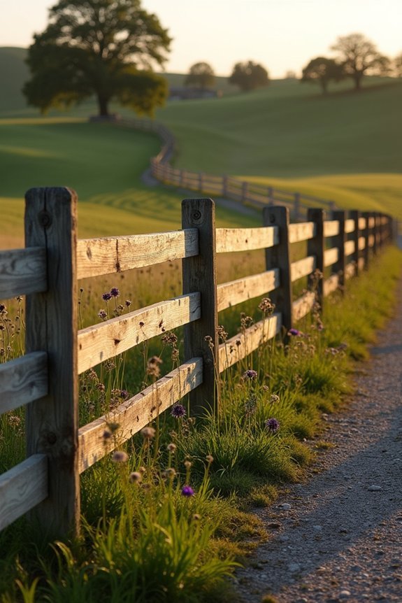 classic rustic fence designs