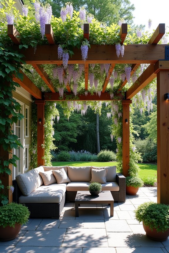 climbing vines enhance pergolas