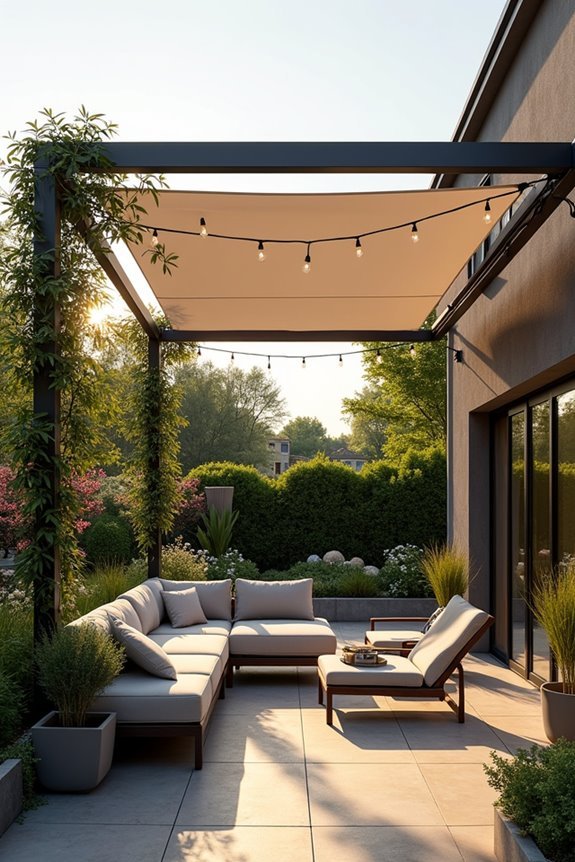 collapsible aluminum pergola systems