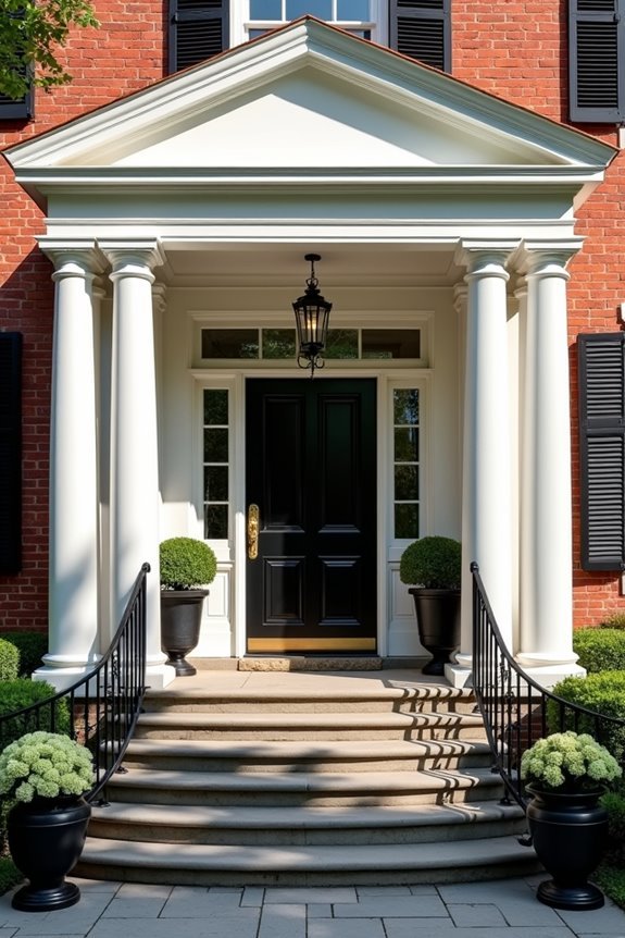 colonial architectural entrance design