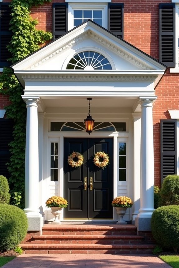 colonial pediment architectural features