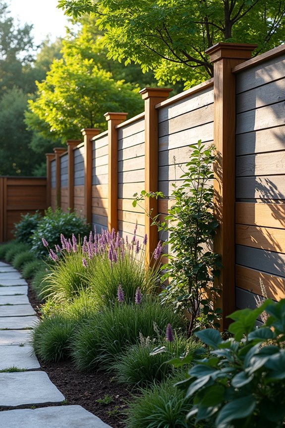 composite wood fence design