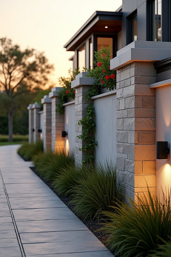 compound wall material costs