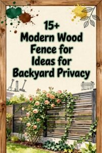Read more about the article 15+ Modern Wood Fence Ideas for Backyard Privacy