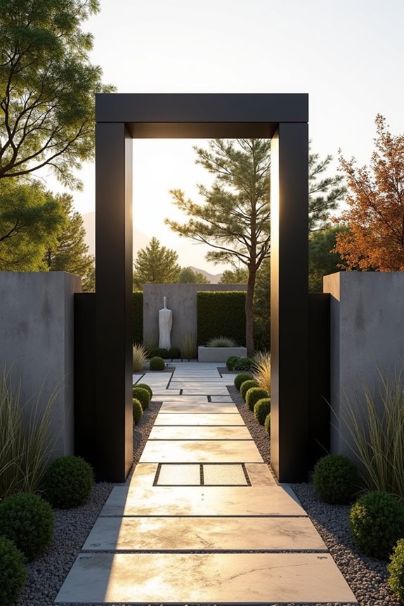 contemporary durable metal frames