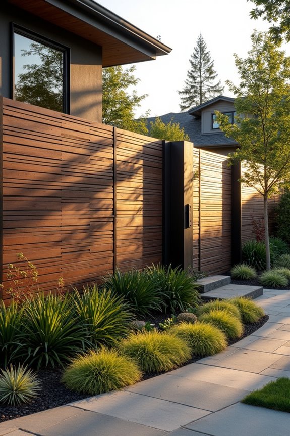 contemporary fence design patterns