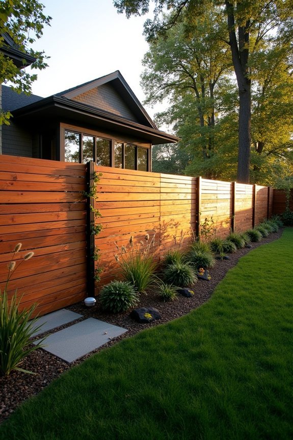 contemporary privacy fence design