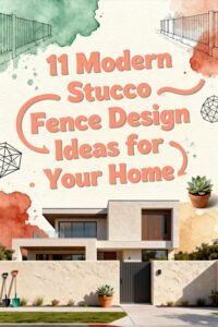 Read more about the article 11 Modern Stucco Fence Design Ideas for Your Home
