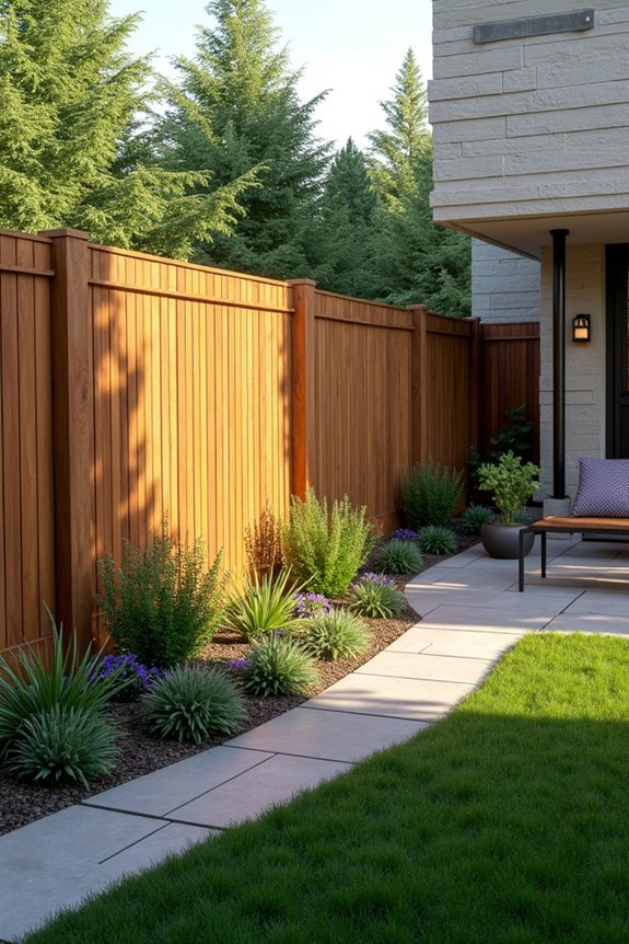 contemporary vertical board screening