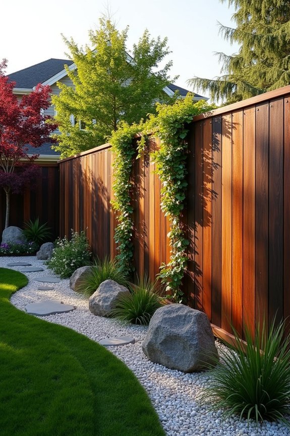 contrasting wood stain applications