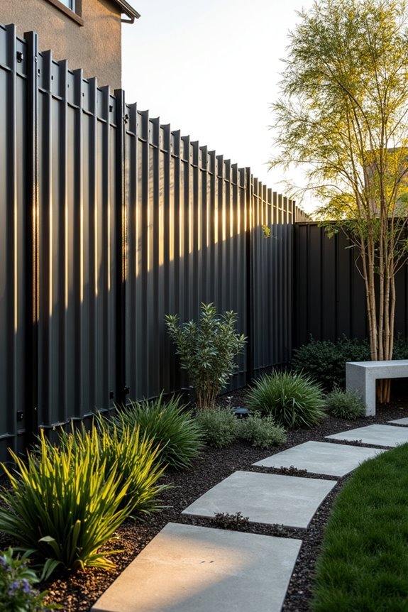 corrugated metal privacy solutions
