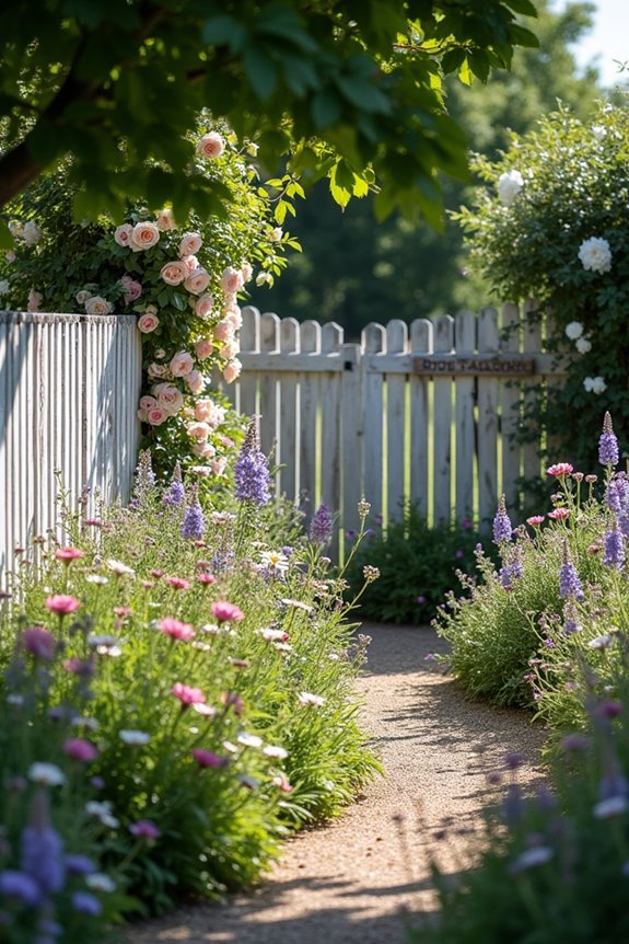 cottage garden fence abundance