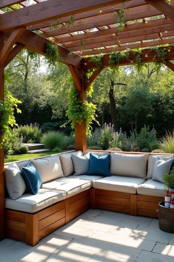 cozy built in seating areas