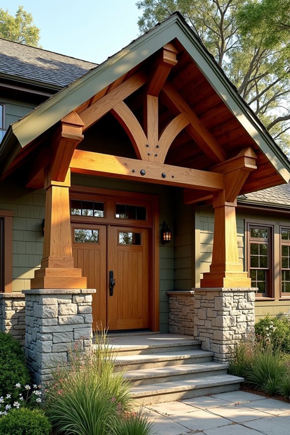 craftsman entry cover design