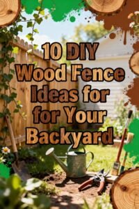 Read more about the article 10 DIY Wood Fence Ideas for Your Backyard