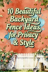 Read more about the article 10 Beautiful Backyard Fence Ideas for Privacy & Style