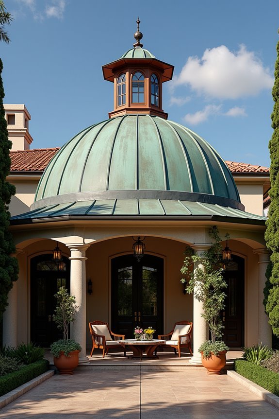 curved dome with ventilation