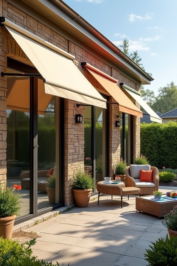 custom awning color selection