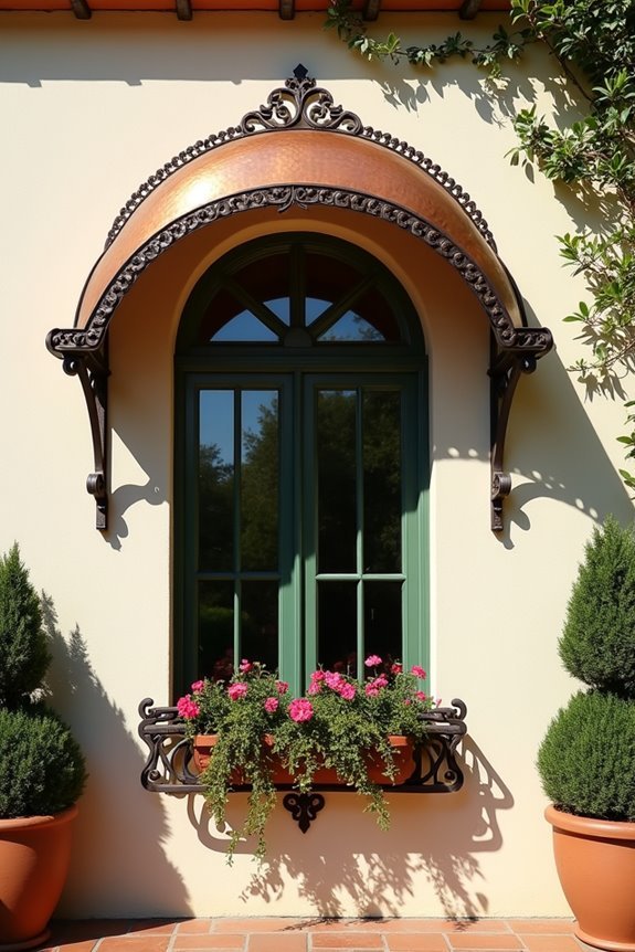 custom metal awnings fabrications