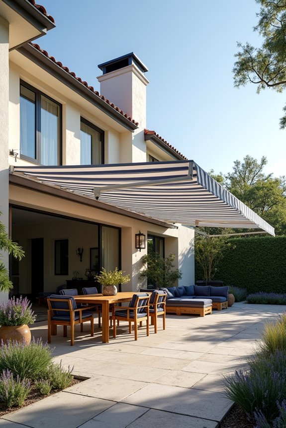 custom retractable awning design