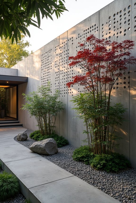 customizable perforated concrete panels