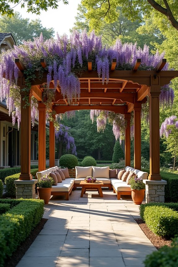 customized shade with vines