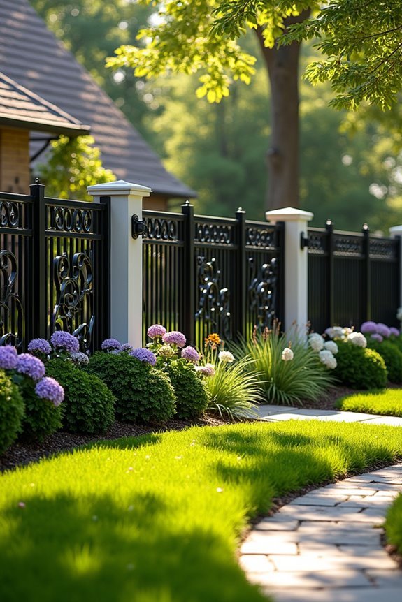 decorative aluminum panel fences