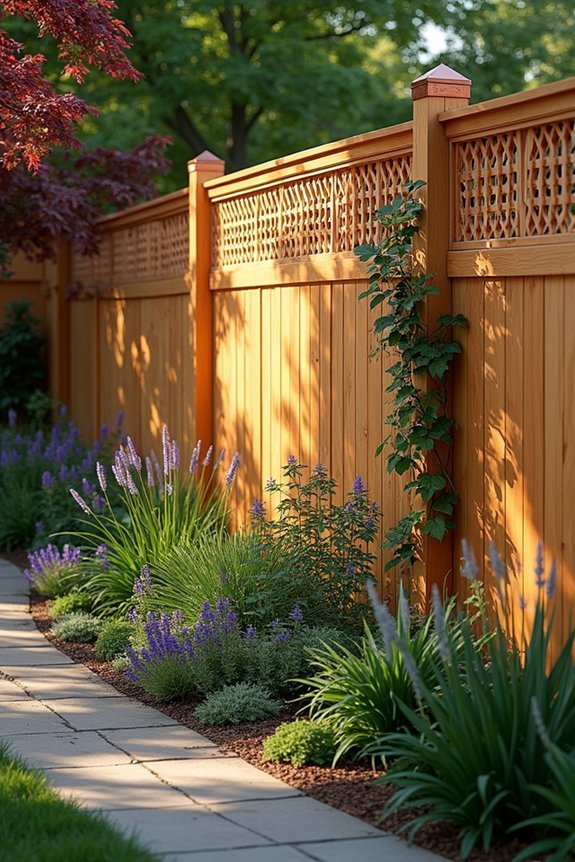 decorative lattice fence topper