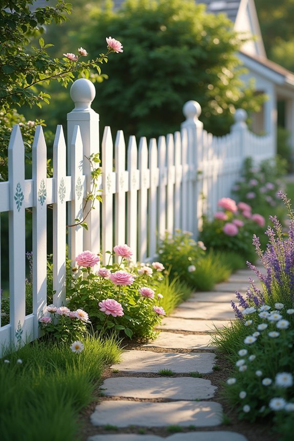 decorative picket fence design