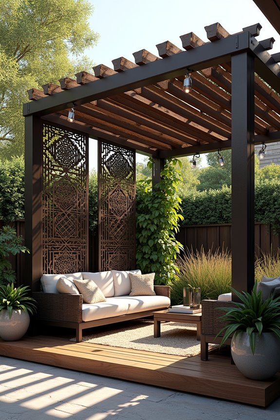 decorative privacy metal screens
