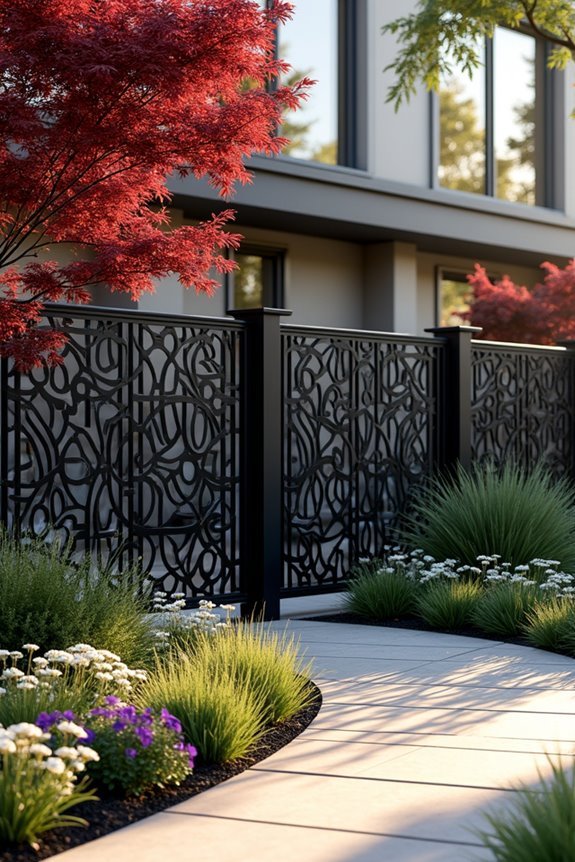 decorative privacy screen panels