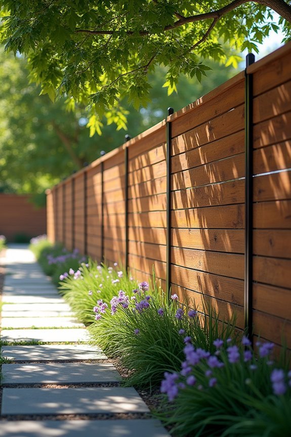 diagonal slat architectural fencing