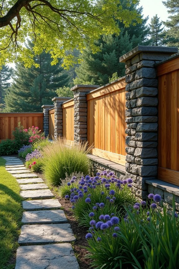 dimensional contrast hybrid fencing