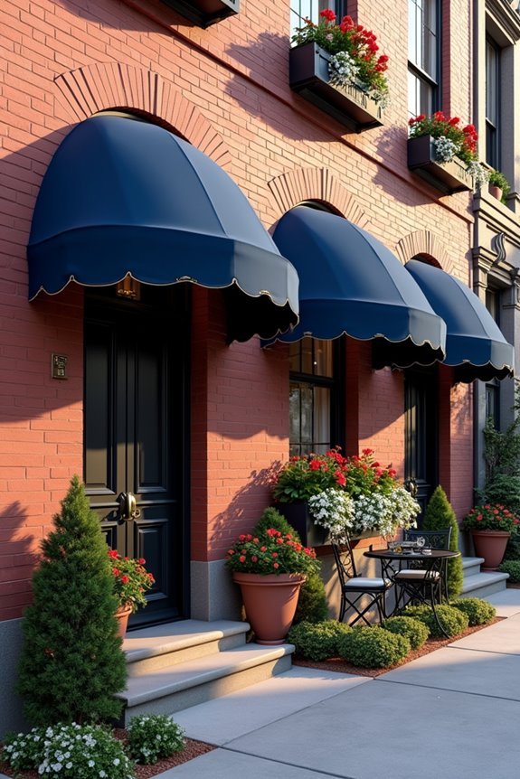 diverse fixed awning styles