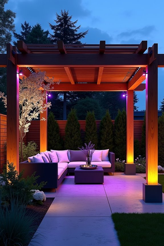 dramatic colored uplighting techniques