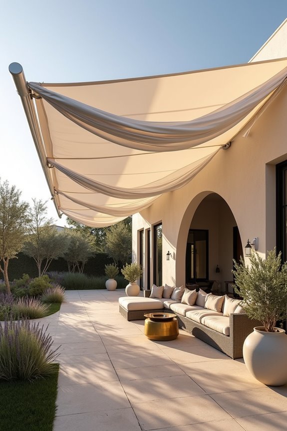 draped fabric canopy styling