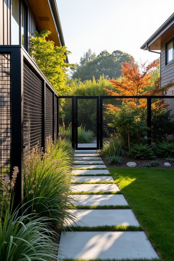 durable black wire mesh