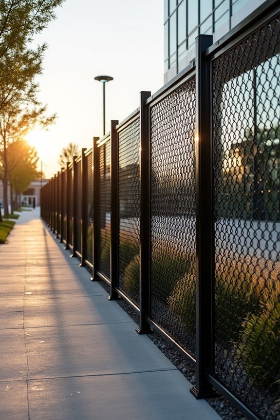 durable commercial property fencing