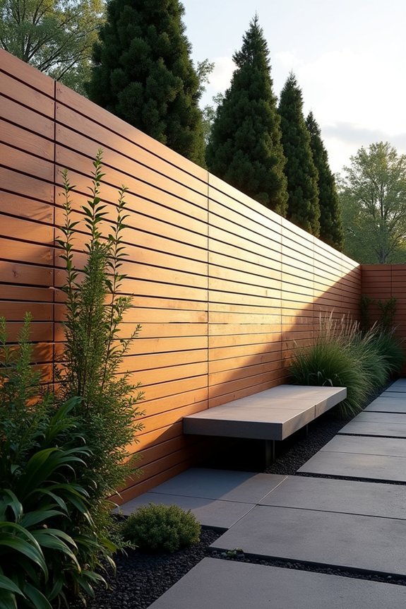 durable contemporary cedar slats