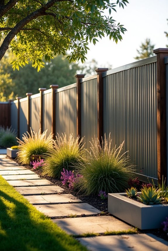 durable corrugated metal fencing