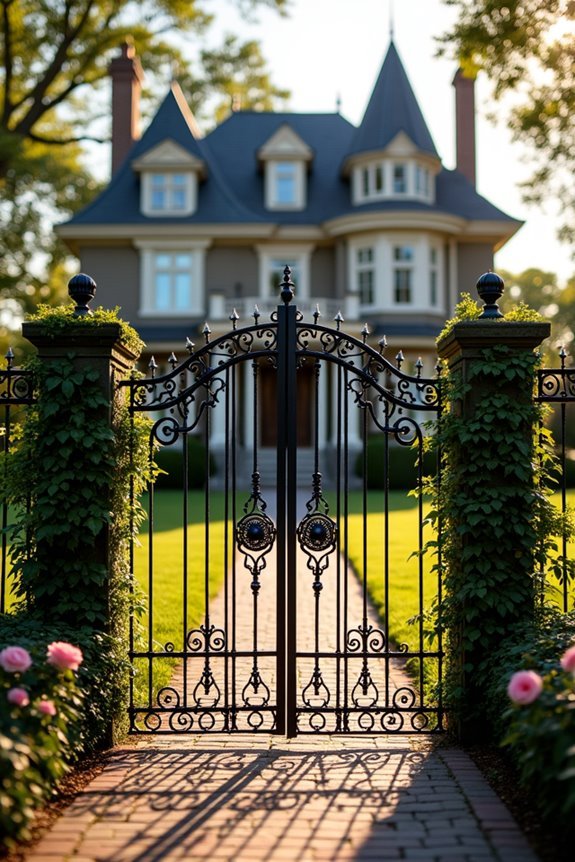 durable decorative iron fences